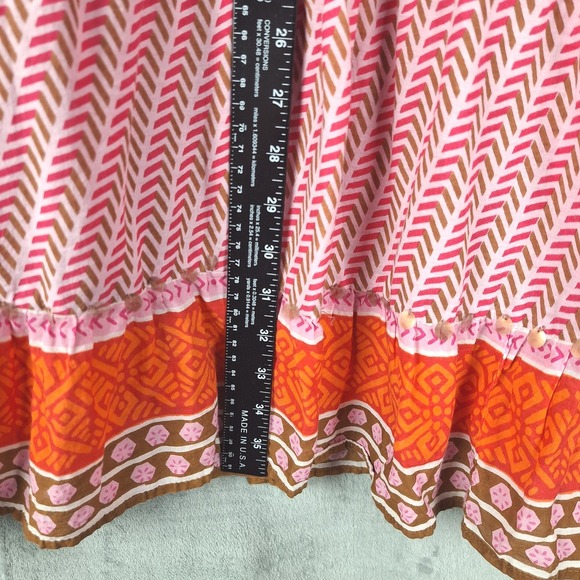 White Stag Skirt‎ Large Boho Peasant Tiered Prairie Festival Maxi Modest Sequins - Picture 7 of 9